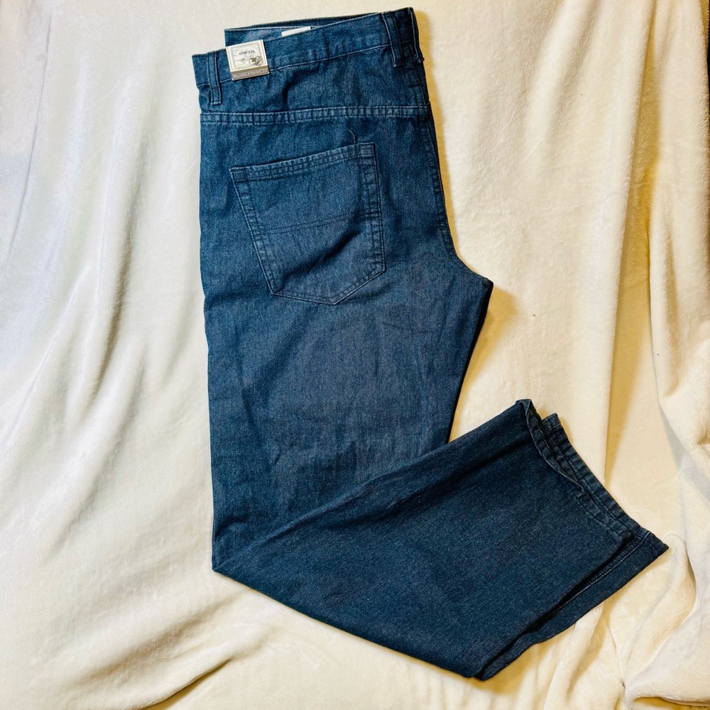 NWT 40x32 Men’s Beverly Hills Polo Club Relaxed Straight Fit Jeans - Dark Wash
